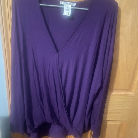 K. Jordan Purple Blouse - Picture 4 of 4